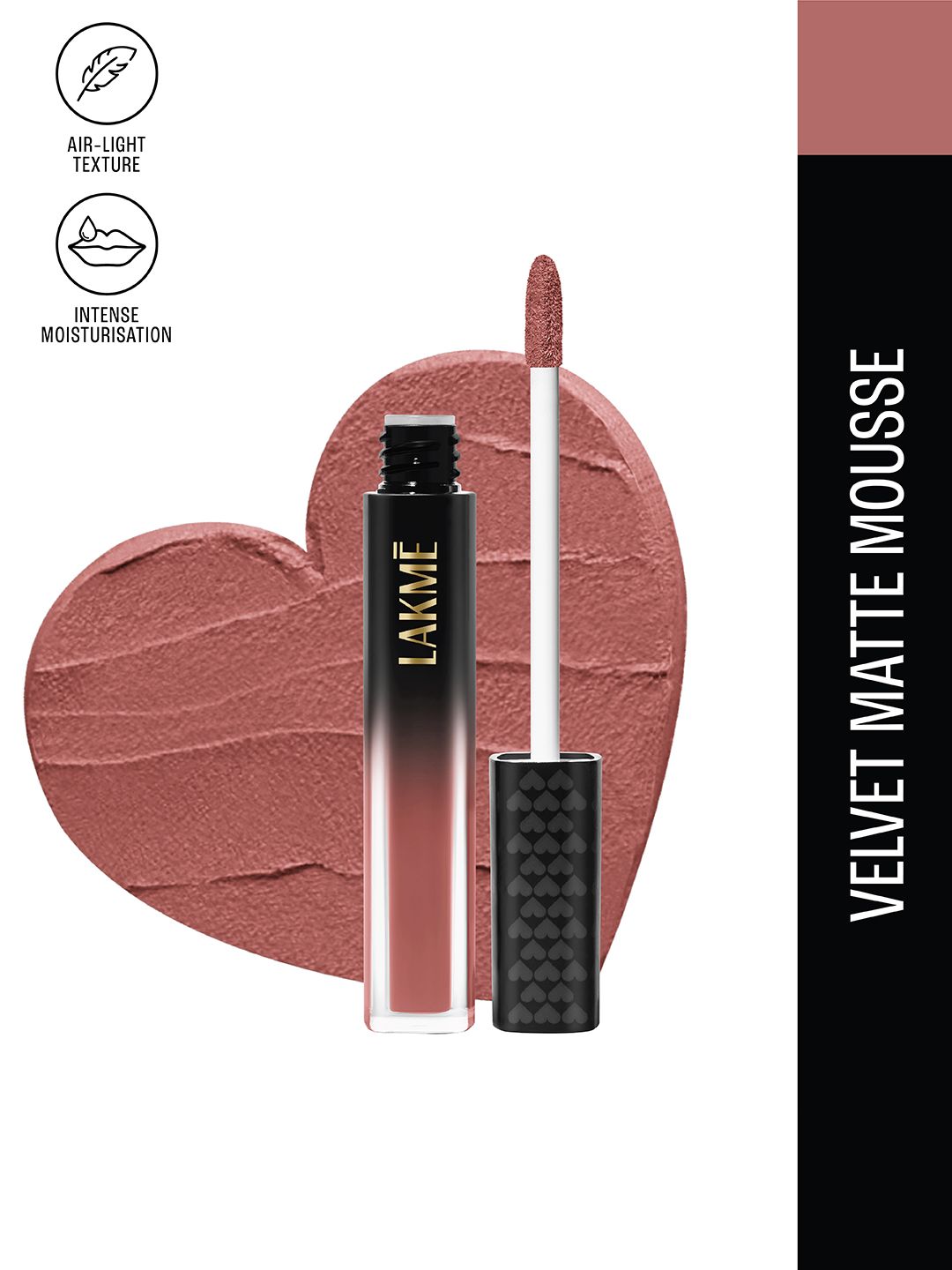 Lakme Xtraordin-airy Velvet Matte Lip Mousse With Cocoa Butter 4.6g - Blush Nude