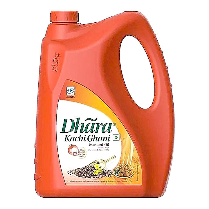Dhara Kachi Ghani Mustard Oil : 4.55 kg