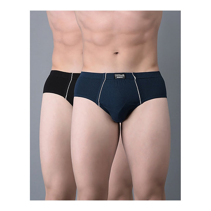 Dollar Bigboss Midas Men's Brief - 90 (L) - Assorted : 2 Piece