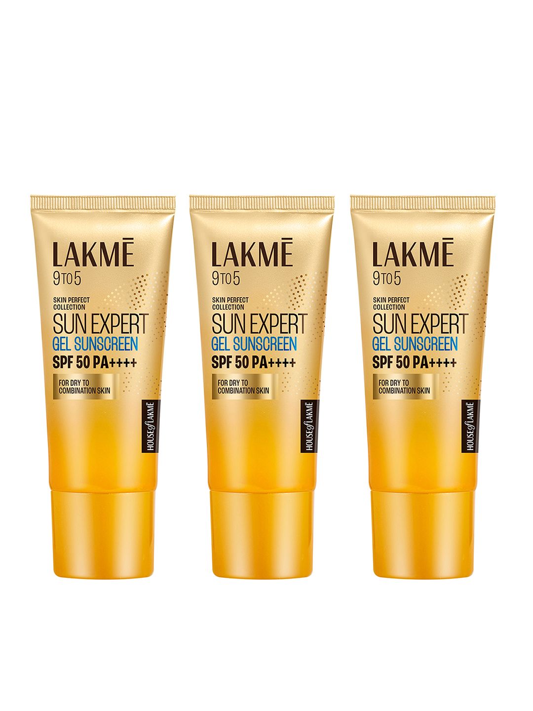 Lakme Set of 3 9To5 Sun Expert SPF 50 PA+++ Gel Sunscreen - 100g each
