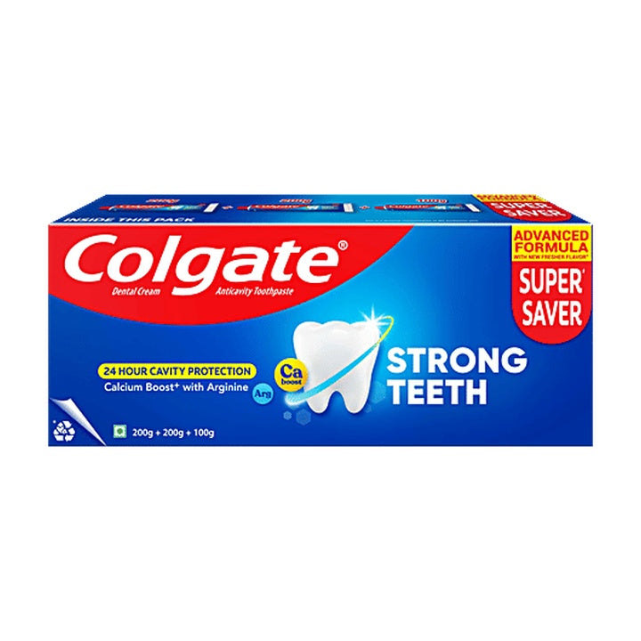 Colgate Strong Teeth Anticavity Toothpaste - With Amino Shakti Formula (500 g)