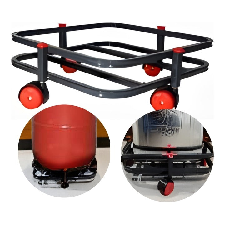Right Kitchen Cylinder Trolley -30.5X10X30.5 cm : 1 Unit