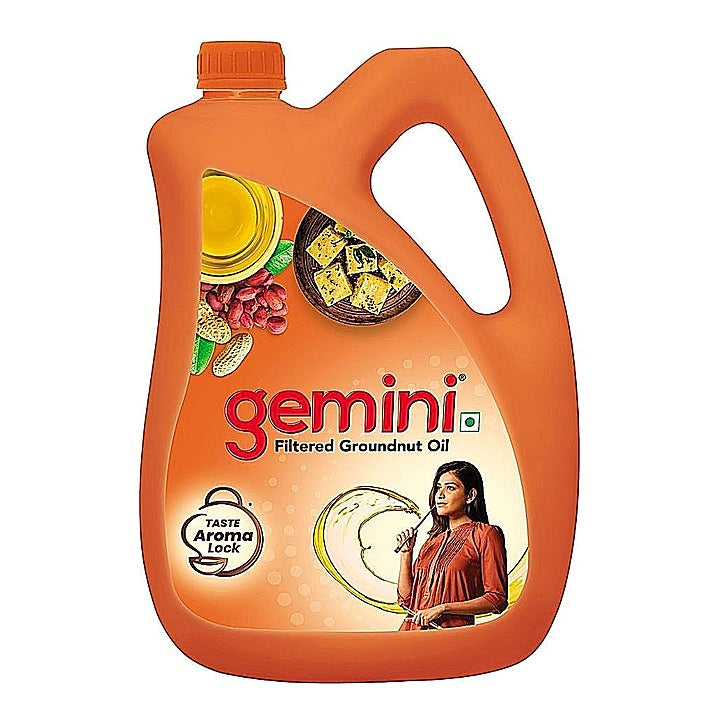 Gemini Filtered Groundnut Oil : 4.35 kg