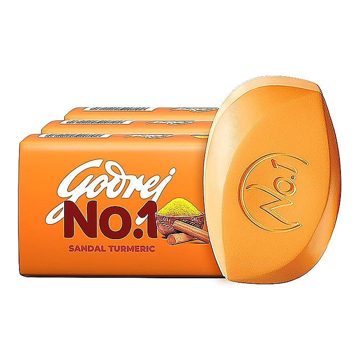 Godrej No. 1 Sandal & Turmeric Soap : 3x150 g