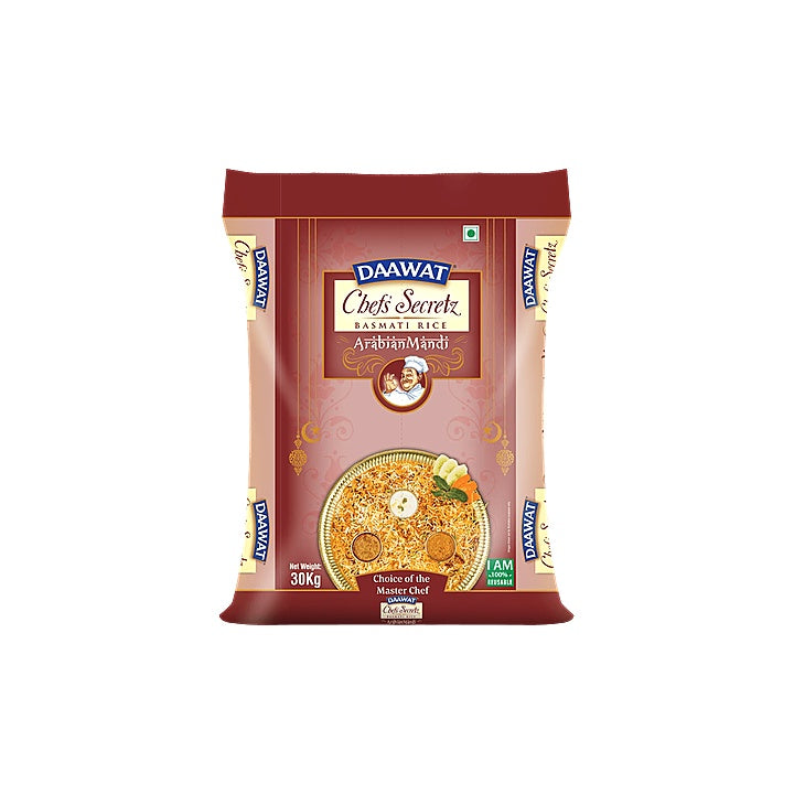 Daawat - Chef's Secretz Arabian Mandi Basmati Rice, 30 Kg