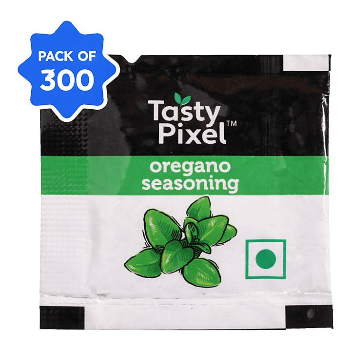 Tasty Pixel (Veeba) - Oregano Seasoning (Spice Mix) Sachet, 0.8 gm (Pack of 300)