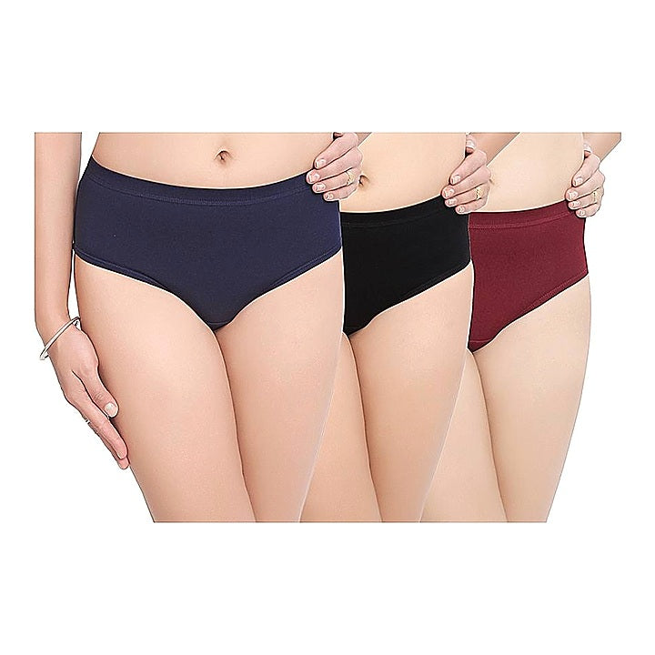 In Shape Ladies Inner Elastic Hipster Panties - C - 105 cm : 3 Pieces