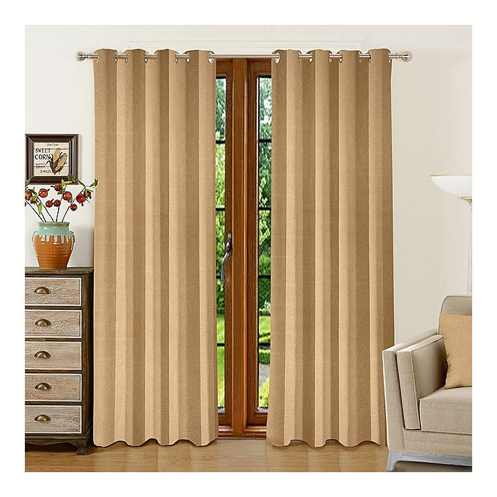 JBF HOMES Blackout 7 Feet Door Curtain (Beige) 213 x 117 cm : 1 Piece