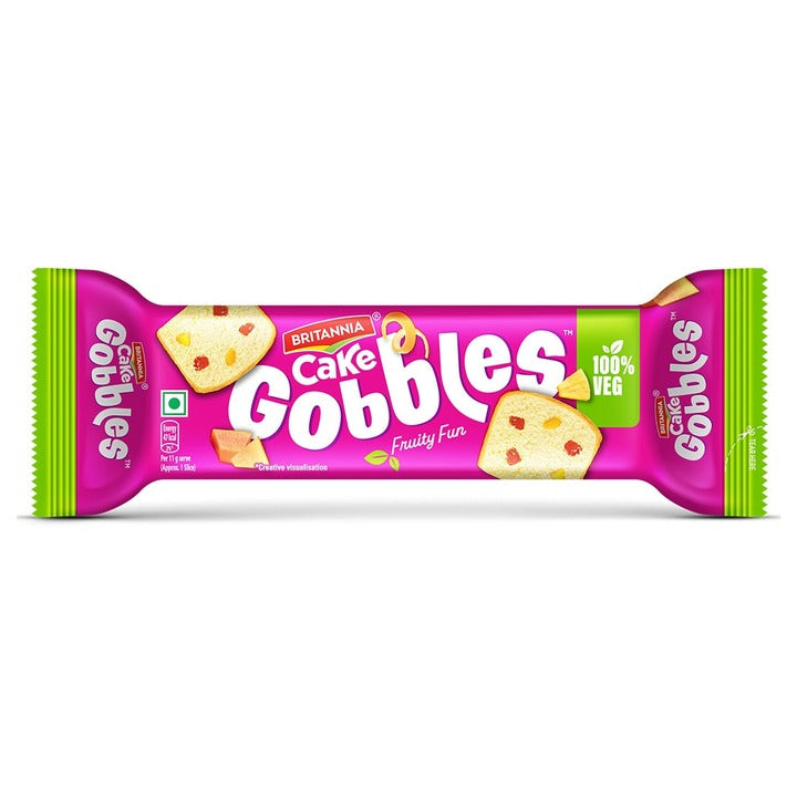 Britannia Gobbles Fruity Fun Cake 55 g
