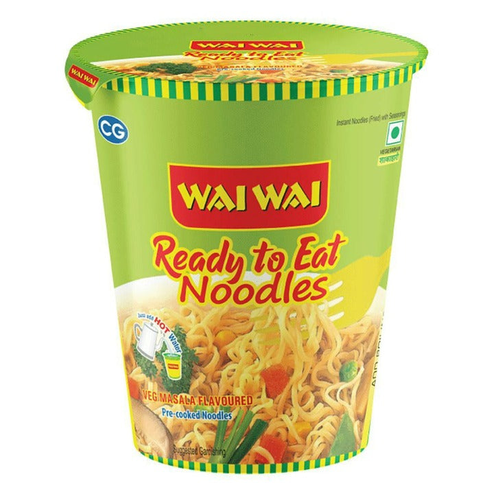 Wai Wai Ready to Eat Veg Masala Cup Noodles 70 g