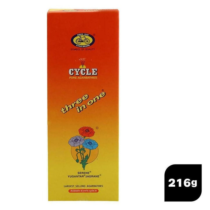 Cycle Three in One Agarbatti 216 g