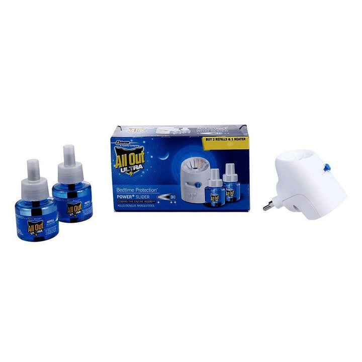 All Out Ultra Power+ Slider Mosquito Repellent Machine+ Refill 45 ml (Pack of 2)