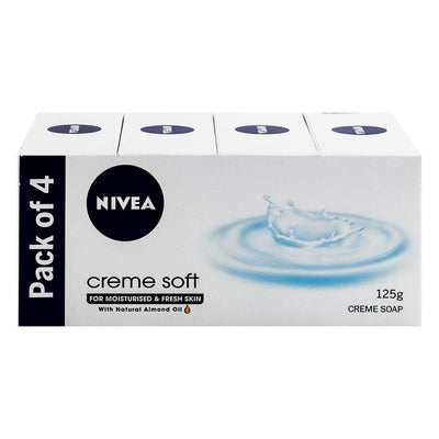 Nivea Creme Care Soap 125 g (Pack of 4)