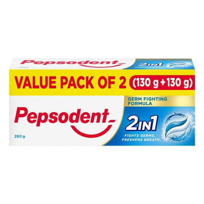 Pepsodent 2 1 Germ Toothpaste Pack of 2 130 g