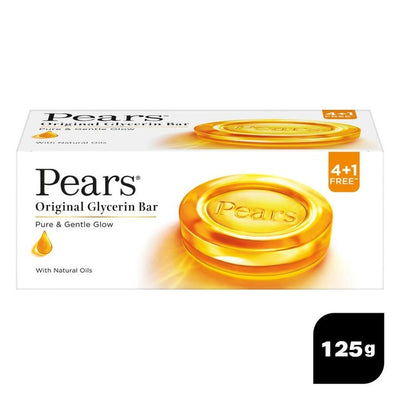Pears Pure & Gentle Glow Original Glycerine Bathing Soap (5N x 125 g)