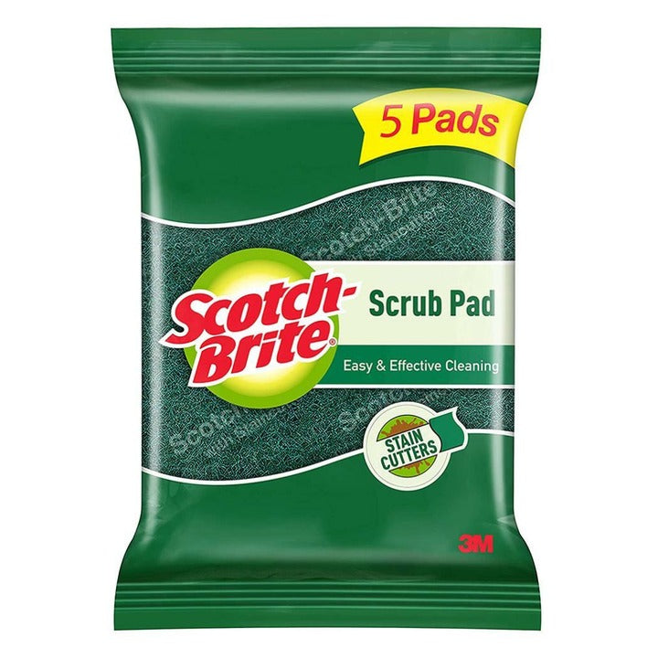 Scotch-Brite S-Shape Scrub Pad (7.5 cm X 10 cm) 5 pcs