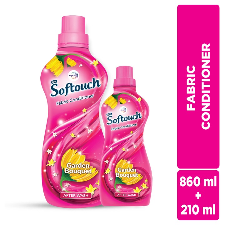 Wipro Softtouch Garden Bouquet Fabric Conditioner 860 ml + 210 ml