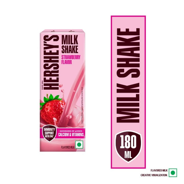 Hershey's Strawberry Milkshake 180 ml (Tetra Pak)