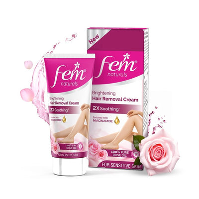 Fem Fairness Naturals Hair Removal Cream Fruit And Rose 40 g