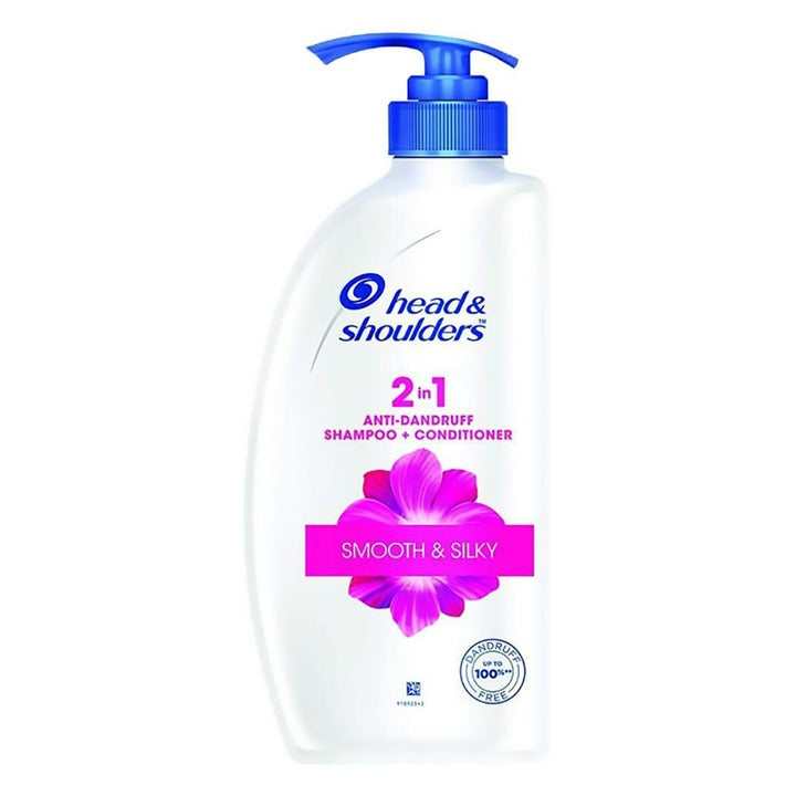 Head & Shoulders 2-In-1 Smooth & Silky Anti-Dandruff Shampoo + Conditioner 650 ml