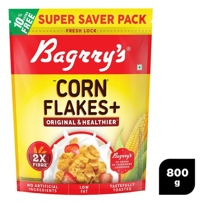 Bagrry's Original & Healthier Cornflakes Plus 800 g