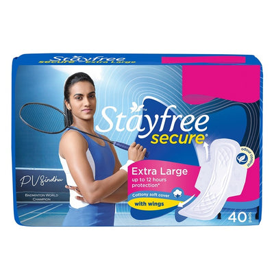 Stayfree Secure Cottony Soft Napkin Cover (XL) 40 pads