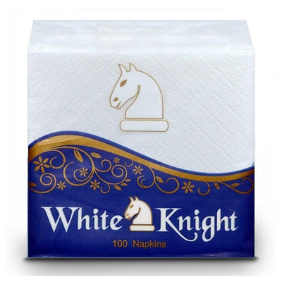 White Knight 1 Ply Mini Paper Napkins 23x21.5 cm (100 pcs)