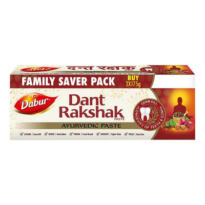 Dabur Dant Rakshak Ayurvedic Paste 175 g (Pack of 2)