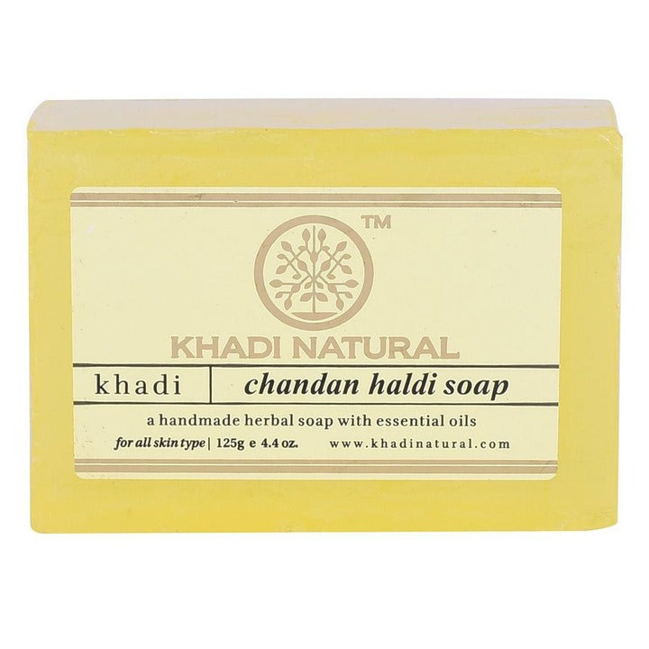 Khadi Natural Chandan Haldi Herbal Soap 125 g