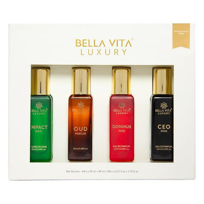 Bella Vita Luxury Man Perfume Gift Set (4 x 20 ml)