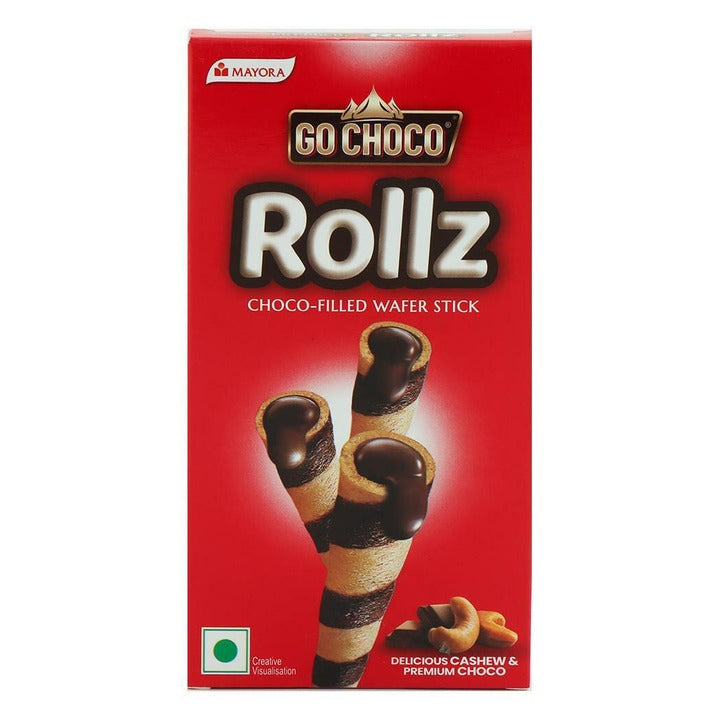 Mayora Go Choco Rollz Wafer Biscuit 45 g