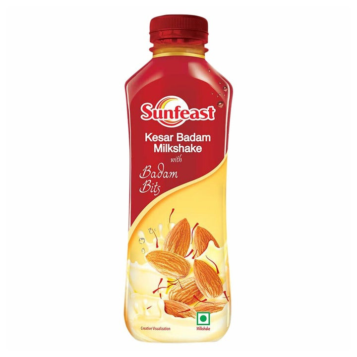 Sunfeast Kesar Badam Milkshake with Real Almond Bits 300 ml