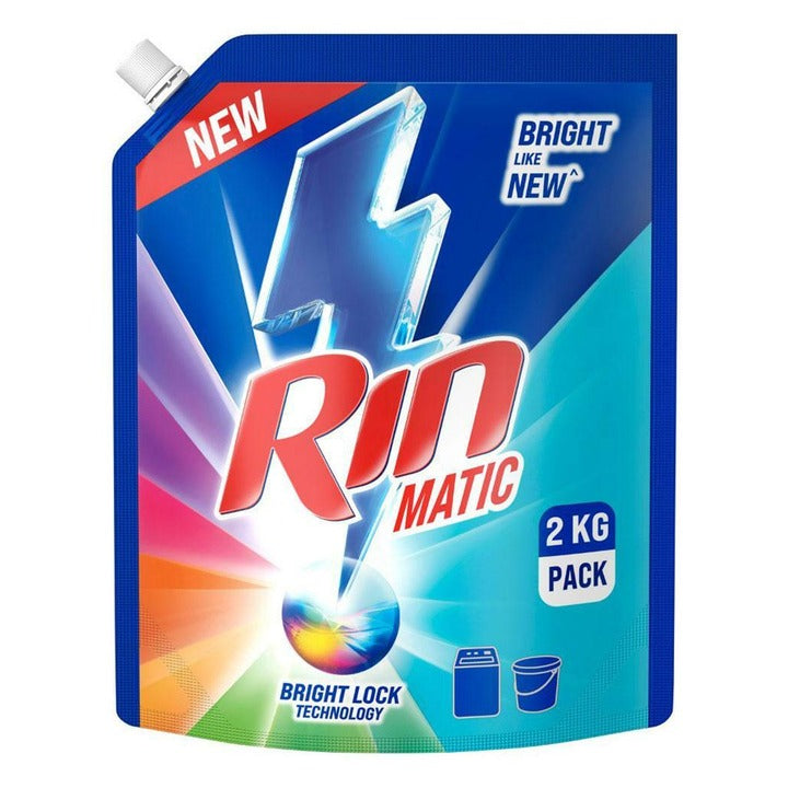 Rin Matic Top Load Bright Lock Technology Liquid Detergent 2 kg
