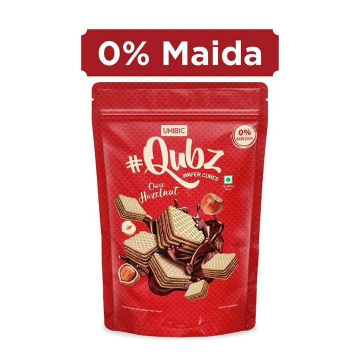 Unibic Qubz Choco Hazelnut Wafer Biscuit 120 g