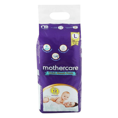 Mothercare Quick Absorb Large Diaper Pants (Pack of 36)