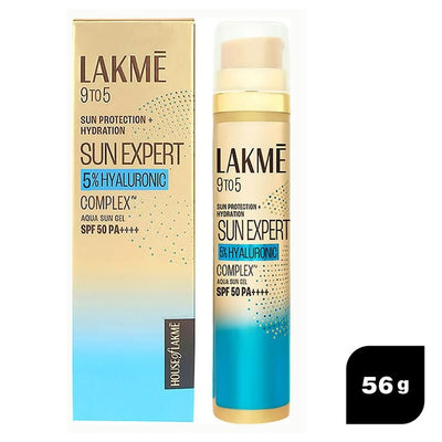 Lakme 9 To 5 Sun Expert 5% Hyaluronic Aqua Sun Gel 56 g