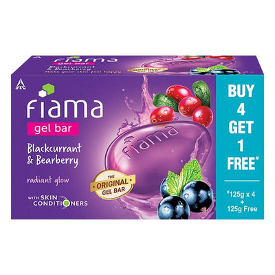 Fiama Blackcurrent and Bearberry Gel Bar Soap 5 pcs (125 g each)