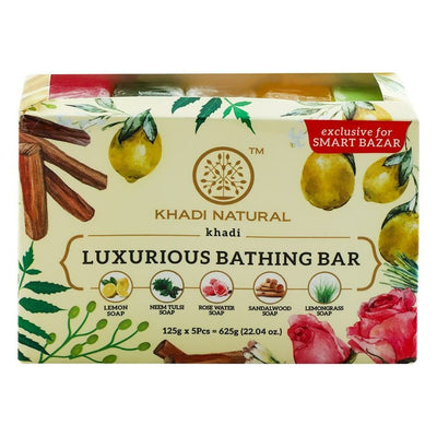 Khadi Natural Luxury Bathing Bar 5 pcs (125 g each)