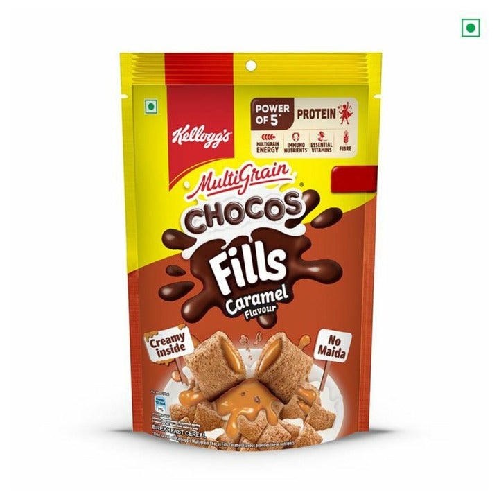 Kellogg's Multigrain Chocos Caramel Flavour Fills 150 g