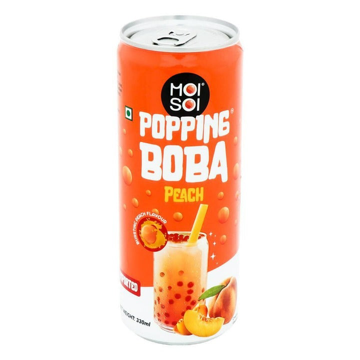 Moi Soi Popping Boba Peach Flavored Drink 330 ml