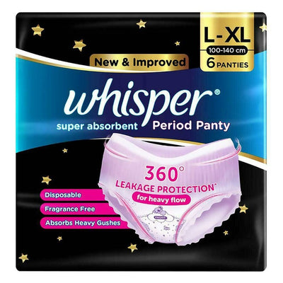 Whisper Period Panty L-XL 6 pcs
