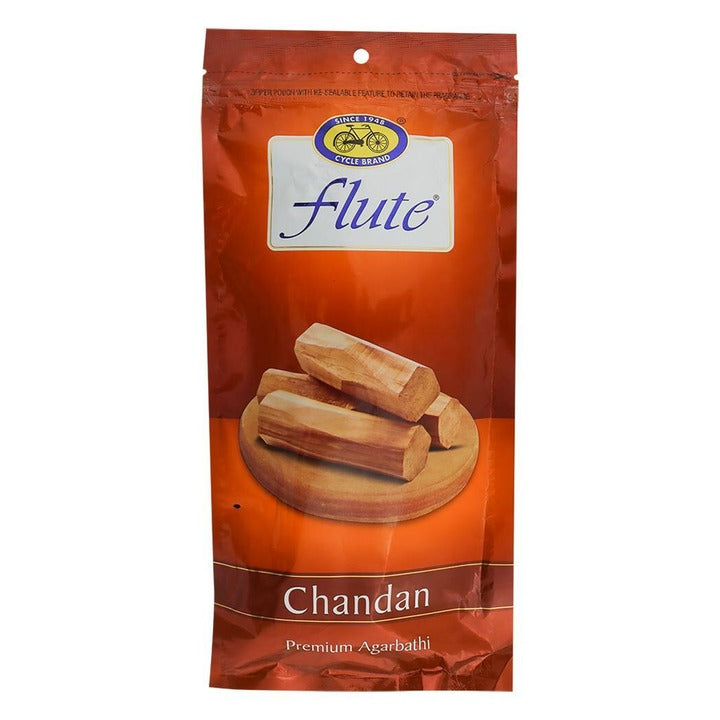 Cycle Flute Premium Chandan Ziplock Agarbatti 125 g