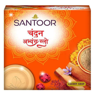 Santoor Chandan Abhyang Glow Luxury Soap 150 g