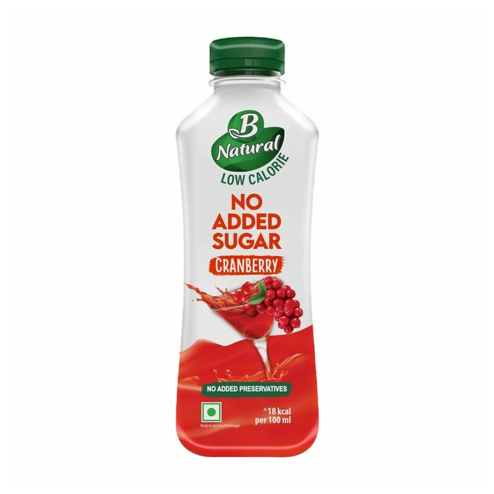 B Natural No added sugar Cranberry Juice 750ml