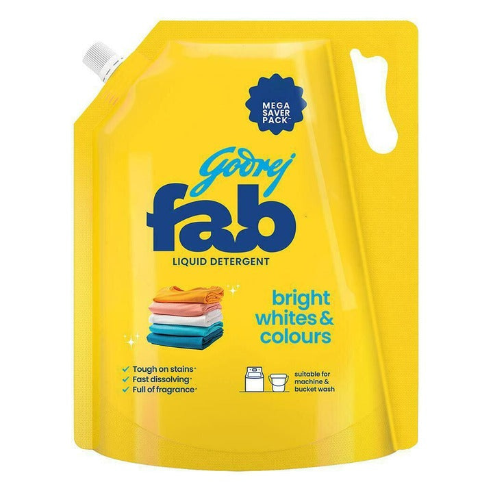 Godrej Fab Bright Whites & Colours Liquid Detergent 4 Kg