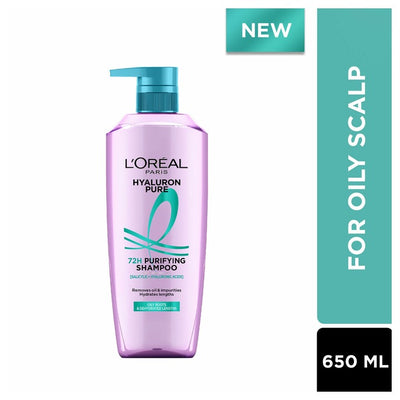 L'Oreal Paris Hyaluron Pure 72-Hour Purifying Shampoo 650 ML