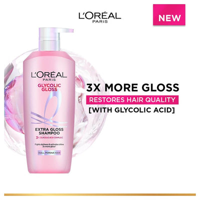 L'Oral Paris Glycolic Gloss High Shine Shampoo 650ml