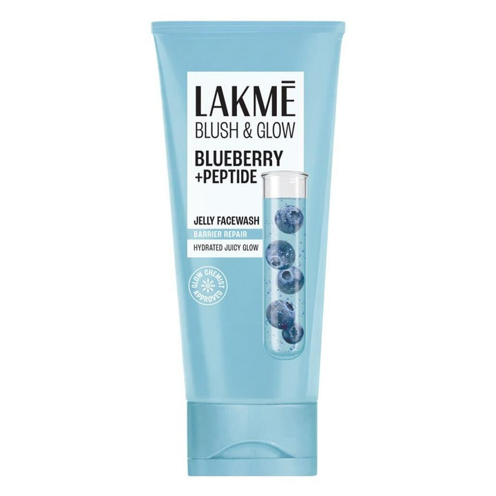 Lakme Blush & Glow Blueberry + Peptide Jelly Facewash 150 g
