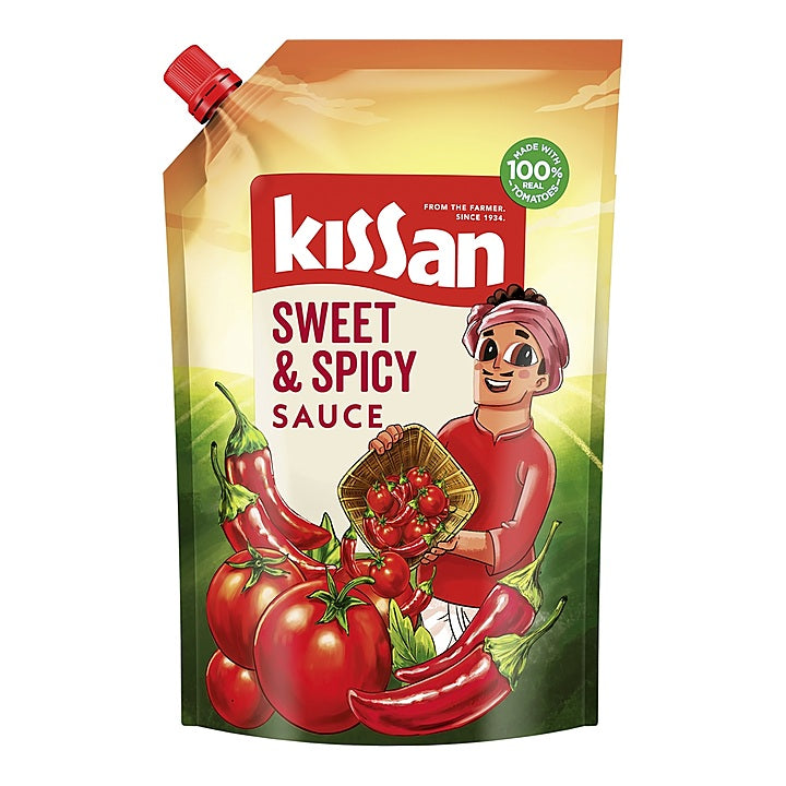 Kissan Tomato Sauce - Sweet & Spicy : 850 g