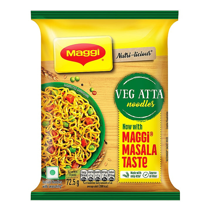 Maggi Veg Atta Noodles : 72.5 g